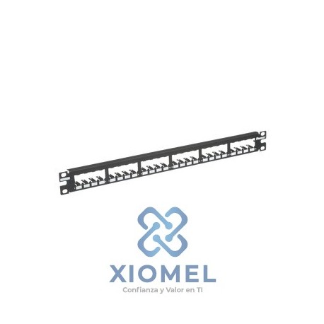 Patch Panel Panduit Mini-Com® Modular F/UTP de 24 puertos, metálicos, blindados (CP24BLY)