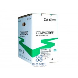 Rollo Cable U/UTP AMP COMMSCOPE Categoria 6 24AWG 305 metros Blanco