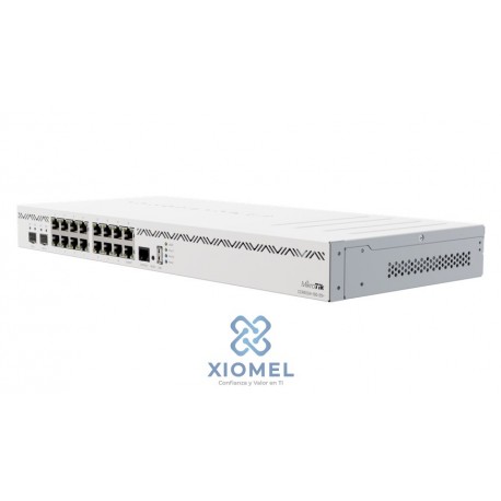 Router MikroTik 16 Puertos Gigabit Ethernet, 2 jaulas SFP+ de 10G