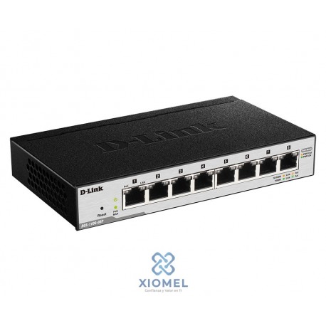 Switch Administrable D-Link DGS-1100-08P 8 puertos PoE 10/100/1000BASE-T