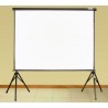 Ecran Doble Tripode 4.0 x 3.0 mts Pantalla de Proyeccion Antireflex