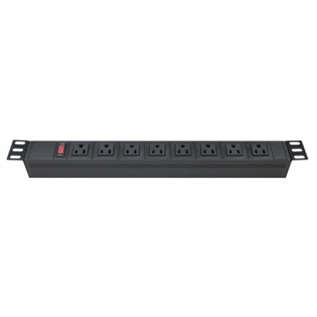 Power Rack 08 tomas 10 AMP con tomacorrientes Leviton