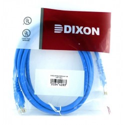 Patch Cord UTP Dixon Categoria 6 de 1m – Negro / Azul / Rojo