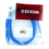 Patch Cord UTP Dixon Categoria 6 de 1m – Negro / Azul / Rojo