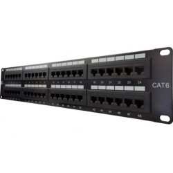 Patch Panel de 48 puertos Dixon RJ-45 Categoria 6